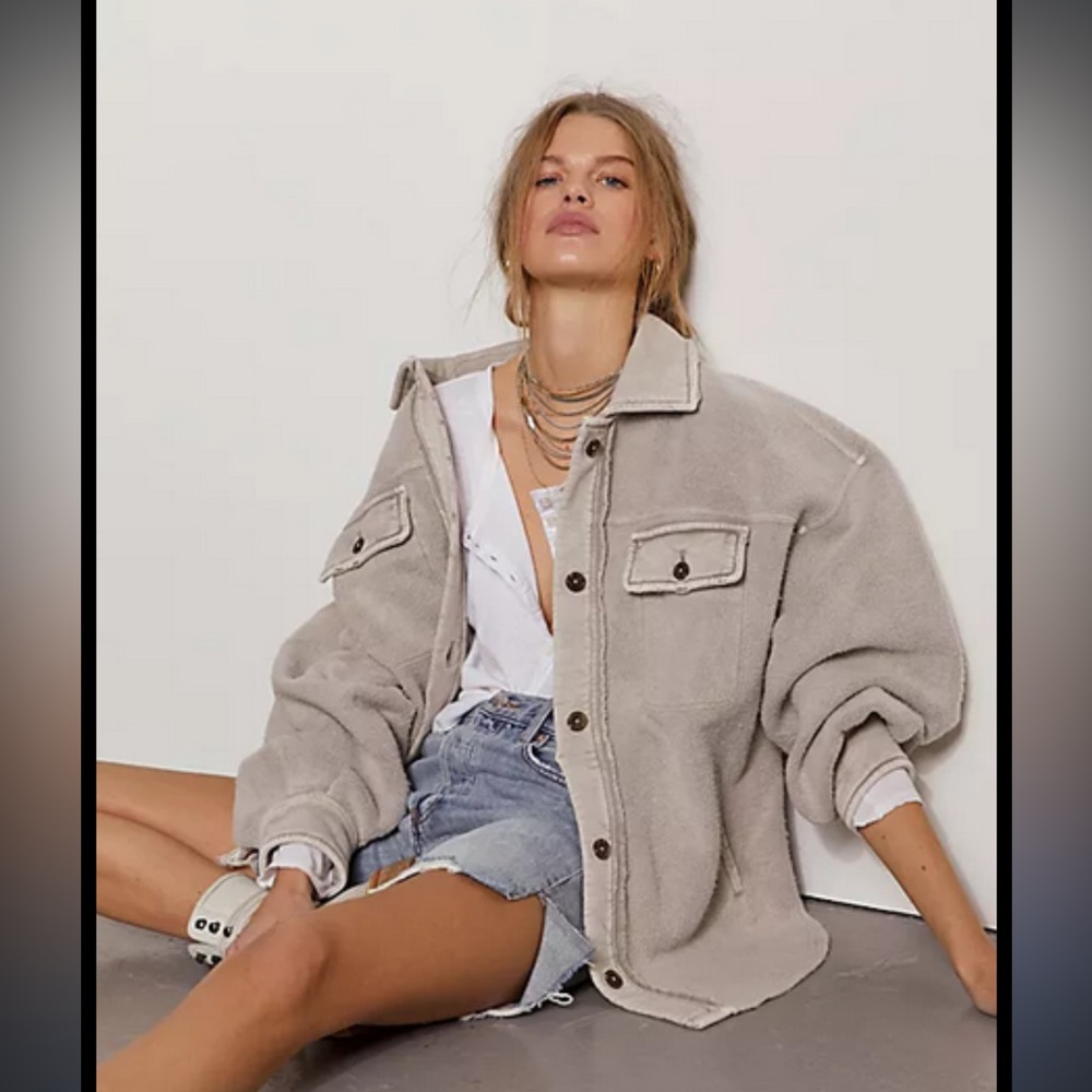Free People Ruby Jacket Stone